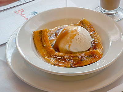 Brennan's Restaurant signature dishes Bananas Foster
Eggs Hussarde
Turtle Soup